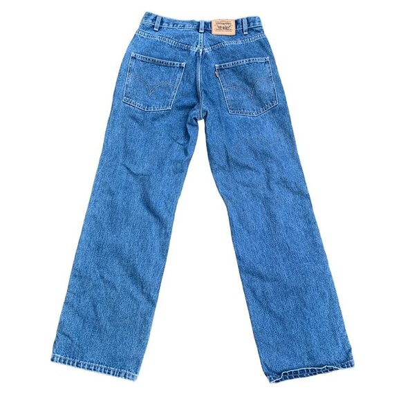 Vintage Orange Tab Levis Jeans Blue - Picture 3 of 14